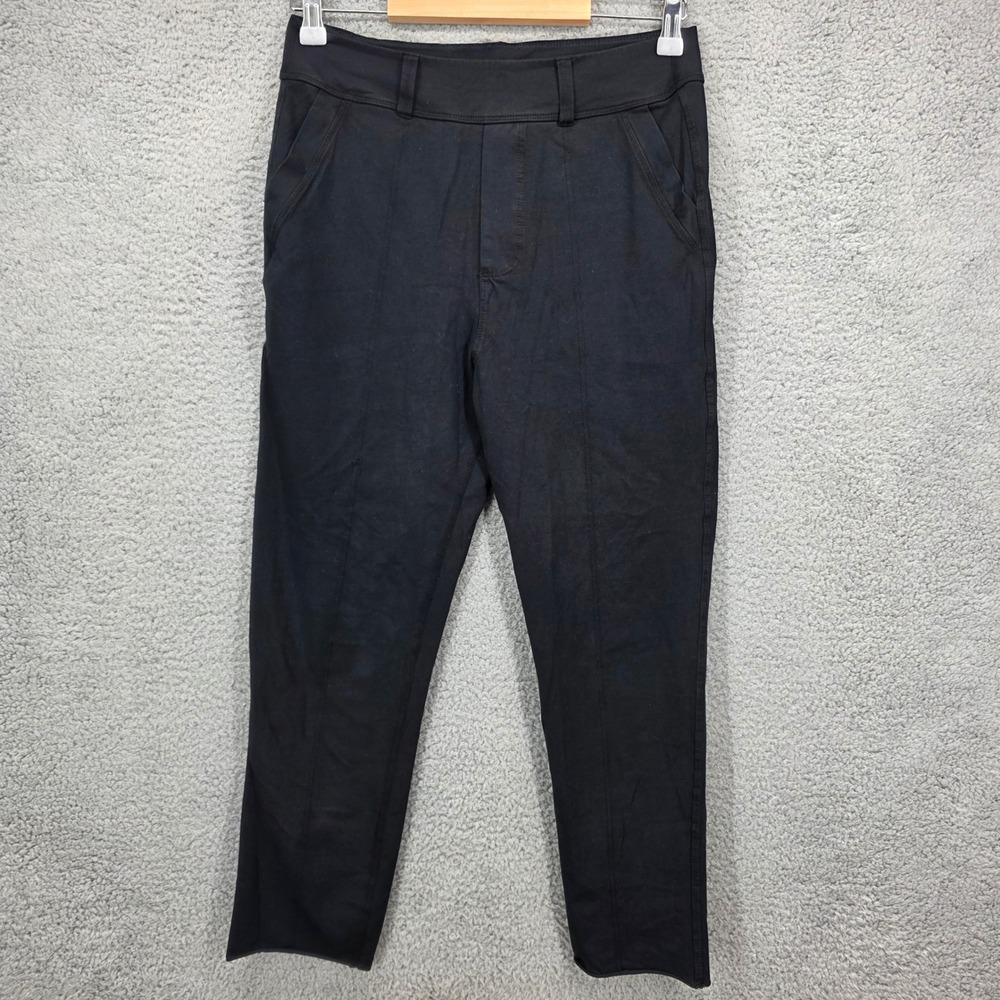 Frank & Eileen Tee Lab Black LAB600 Tapered Pants Women Medium Cotton Stretch